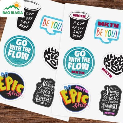 In Sticker Theo Yêu Cầu Giá Rẻ, In Sticker Decal Dán Lấy Liền HCM