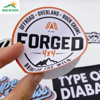 In Sticker Theo Yêu Cầu Giá Rẻ, In Sticker Decal Dán Lấy Liền HCM