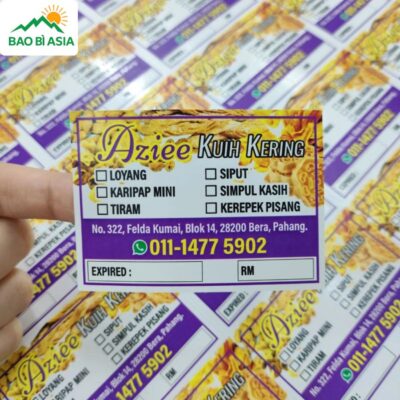 In Sticker Theo Yêu Cầu Giá Rẻ, In Sticker Decal Dán Lấy Liền HCM