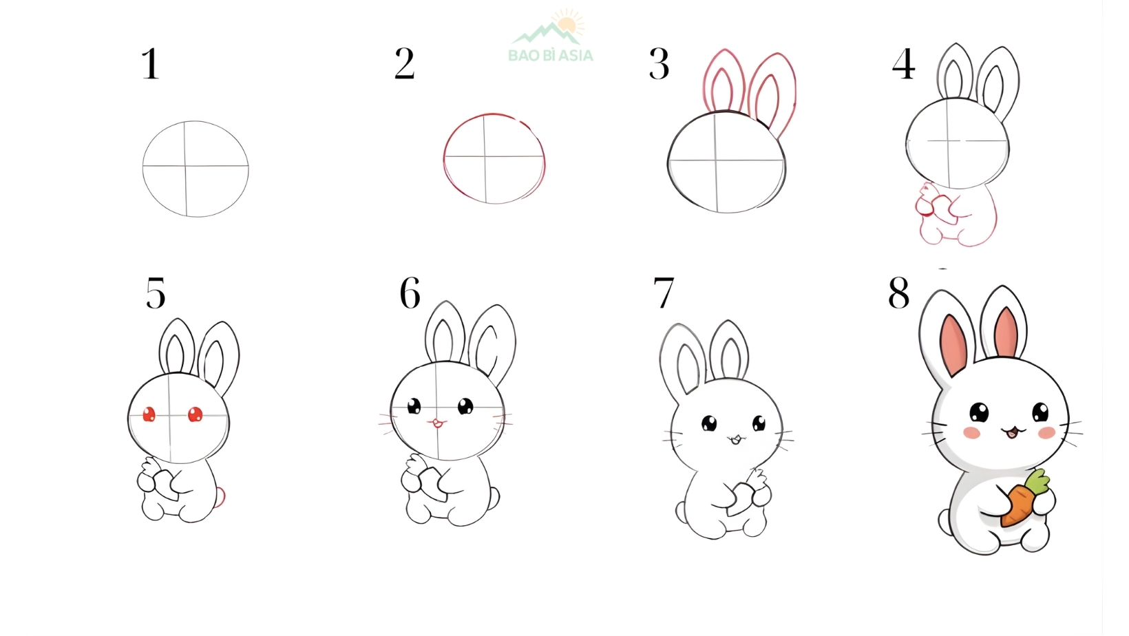 Bước 5: Tô màu Sticker