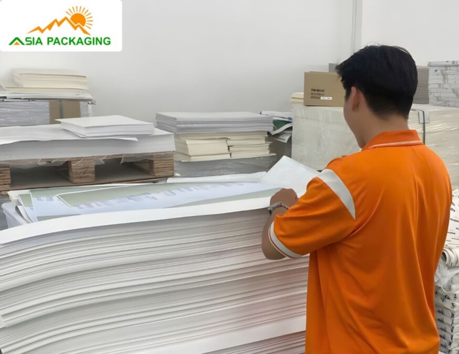 Xưởng in và nhân viên tại Bao bì Asia