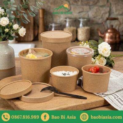 HTA14 - Bộ Cốc Giấy Kraft