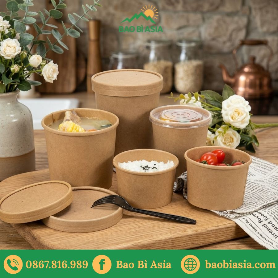 HTA14 - Bộ Cốc Giấy Kraft