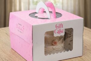 HBK23 – Hộp bánh kem hồng ngọt ngào