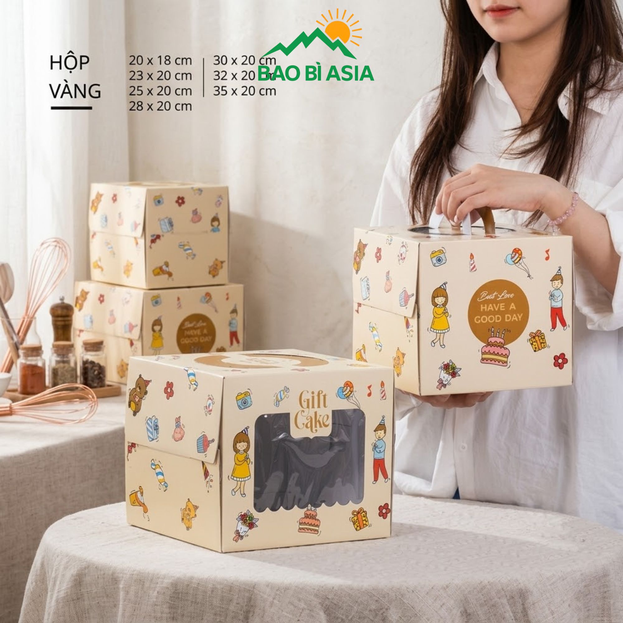 HBK26 – Hộp gấu vàng tươi sáng