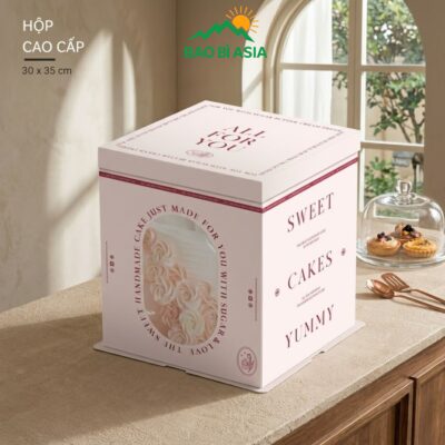 HBK27 – Hộp bánh kem cao cấp sang trọng