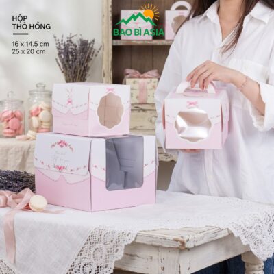 HBK28 – Hộp thỏ hồng dễ thương