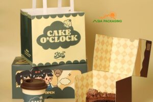 Hộp bánh kem mở cánh Vintage