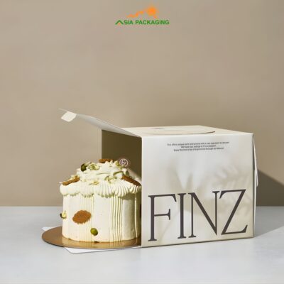 Hộp bánh kem nắp gập