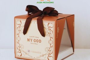 Hộp bánh kem Nơ Hoàng Gia