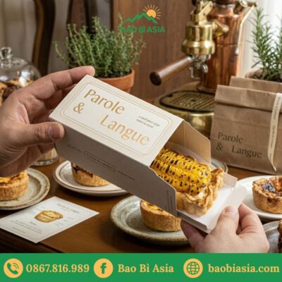 HTA22 - Hộp Bánh Tart Dạng Kéo