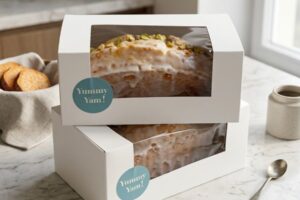 HTA20 - Hộp Bánh Trắng Có Cửa Sổ