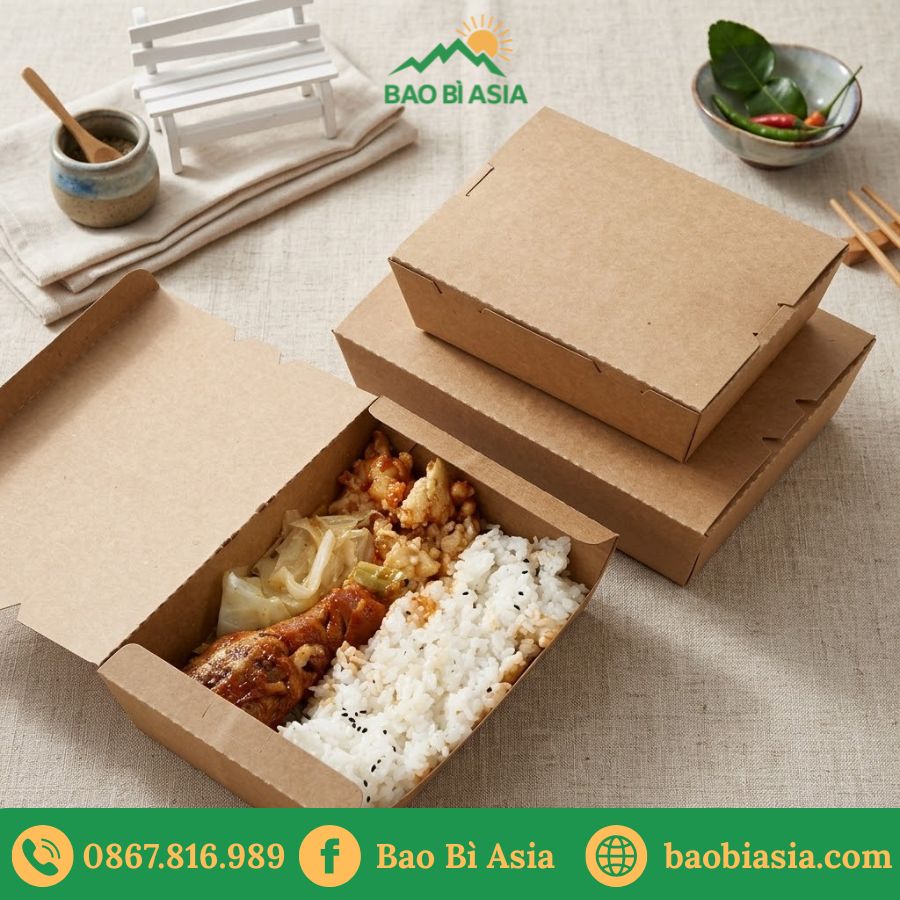 HTA2 - Hộp Giấy Kraft Nắp Gập Basic