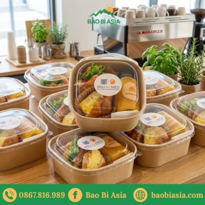 HTA7 - Hộp Giấy Kraft Vuông Bo Góc