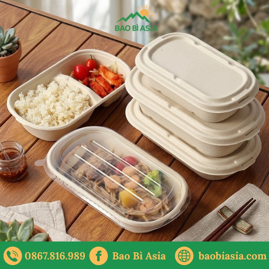 HTA8 - Khay Bã Mía Chia Ngăn