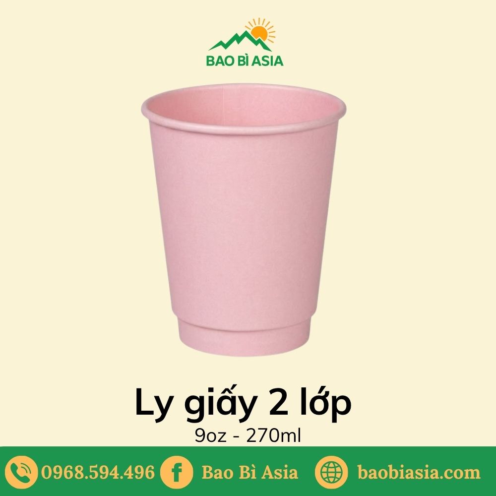 Ly giấy 2 lớp 9oz - 270ml