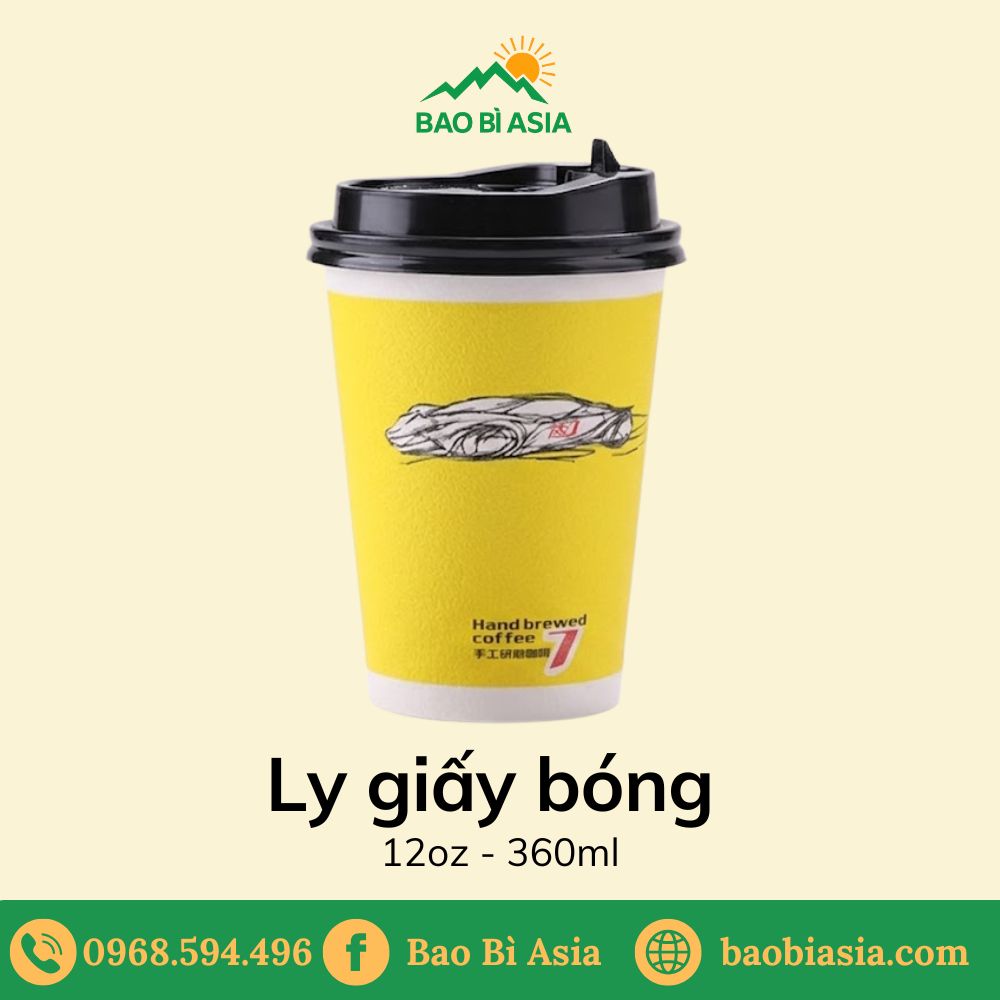 Ly giấy bóng 12oz - 360ml