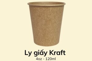 Ly giấy Kraft 4oz - 120ml