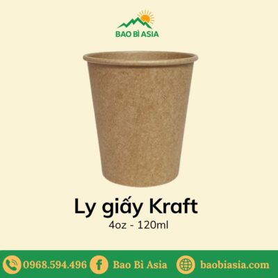 Ly giấy Kraft 4oz - 120ml