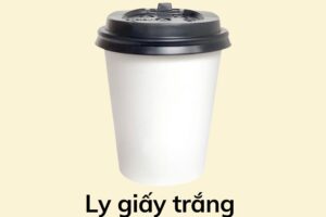 Ly giấy trắng 8oz - 240ml