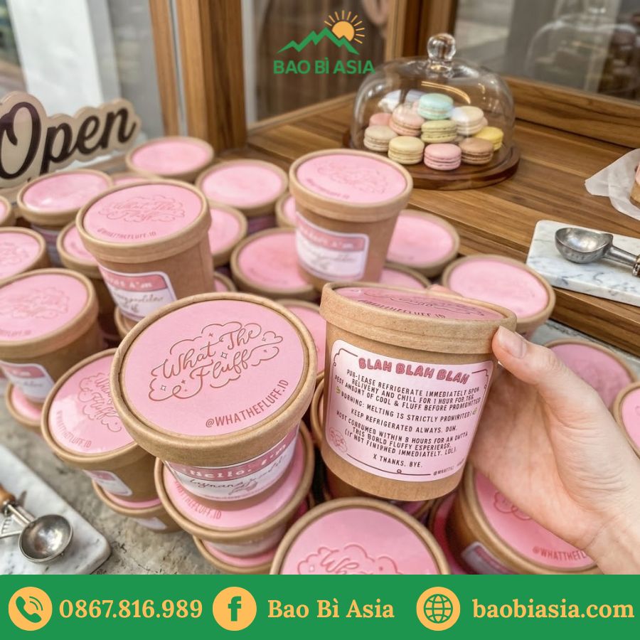 HTA11 - Hũ Giấy Kraft Đựng Kem