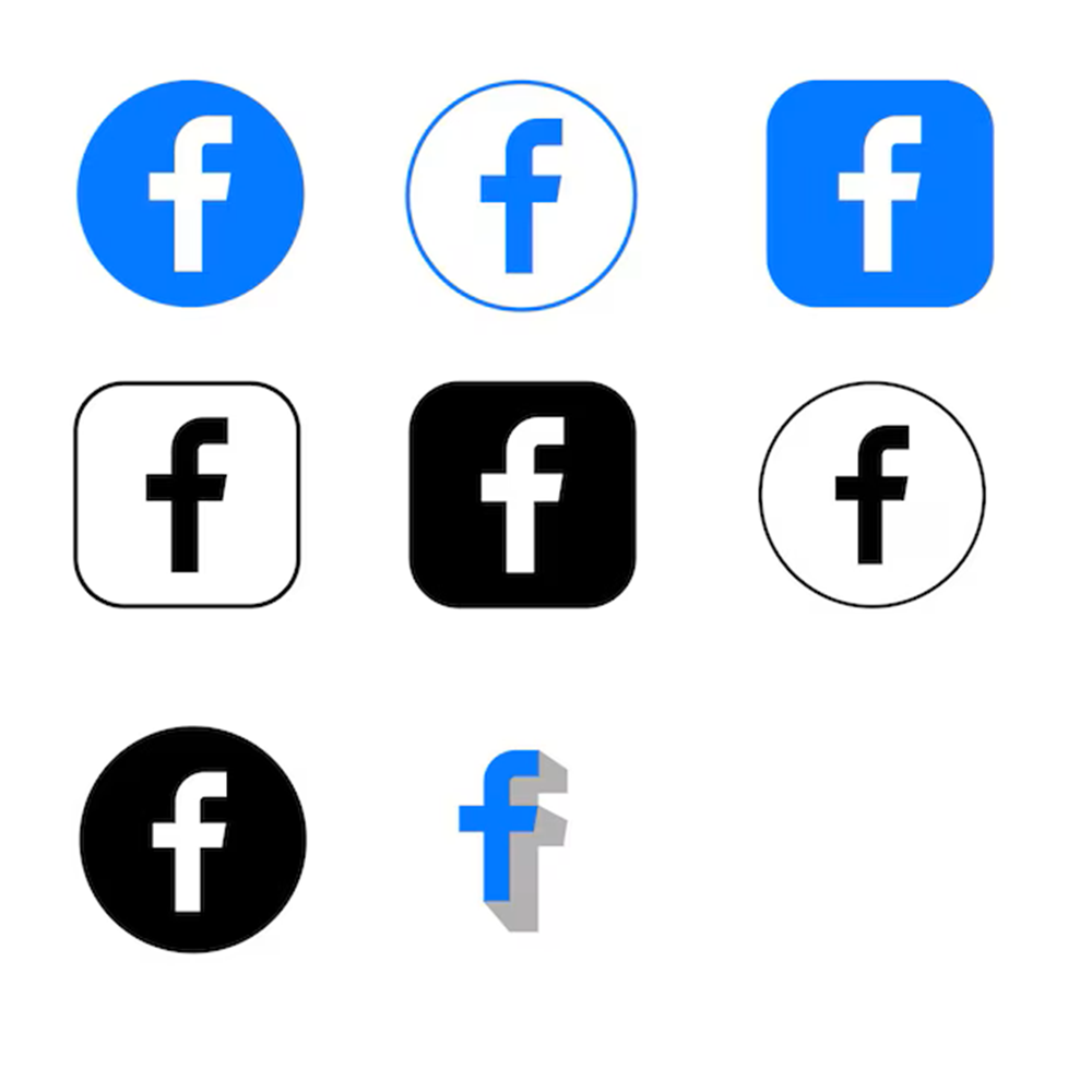 Logo Facebook tối giản