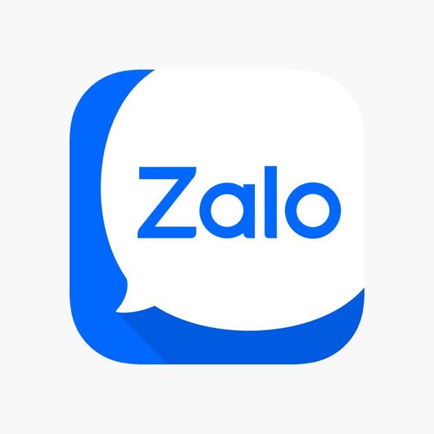 Logo Zalo nền xanh 