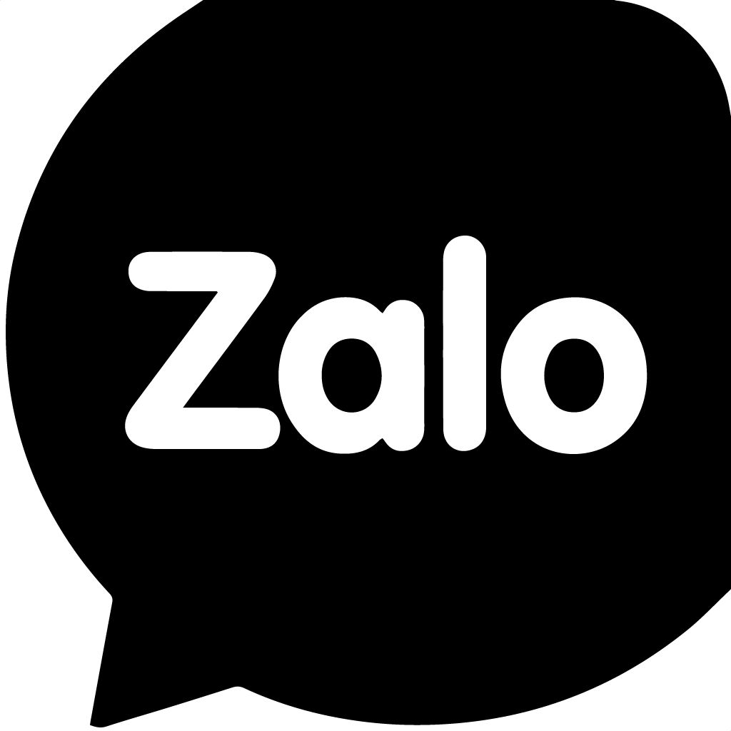 Logo zalo trắng đen