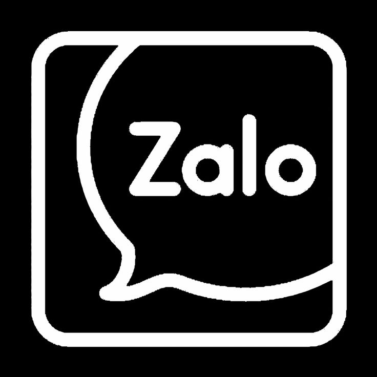Logo Zalo màu trắng
