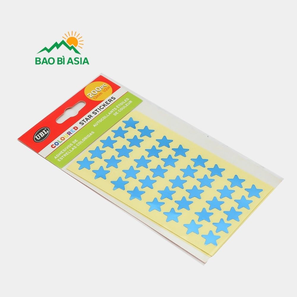 sticker ngôi sao giấy