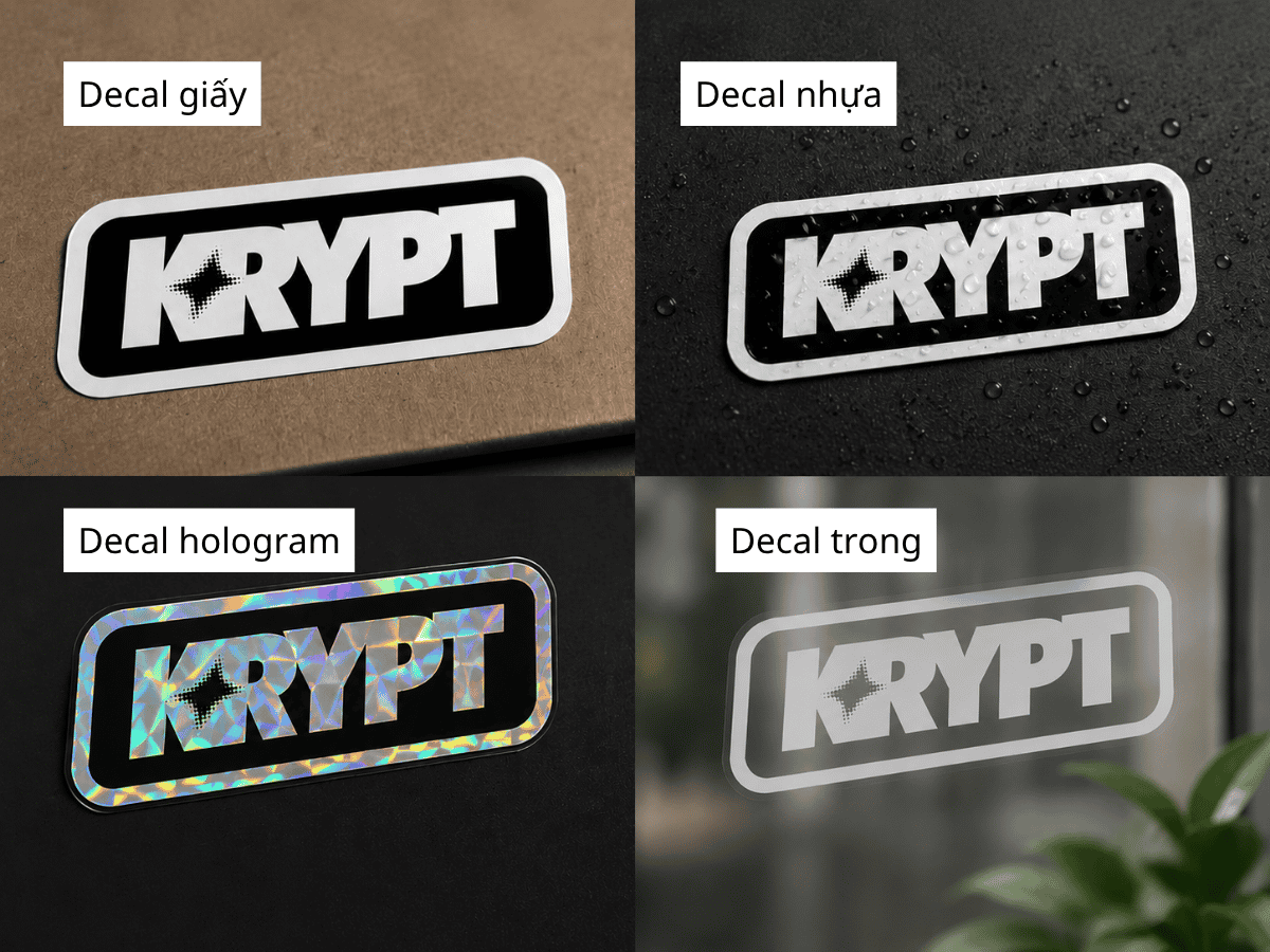 Tem nhãn decal
