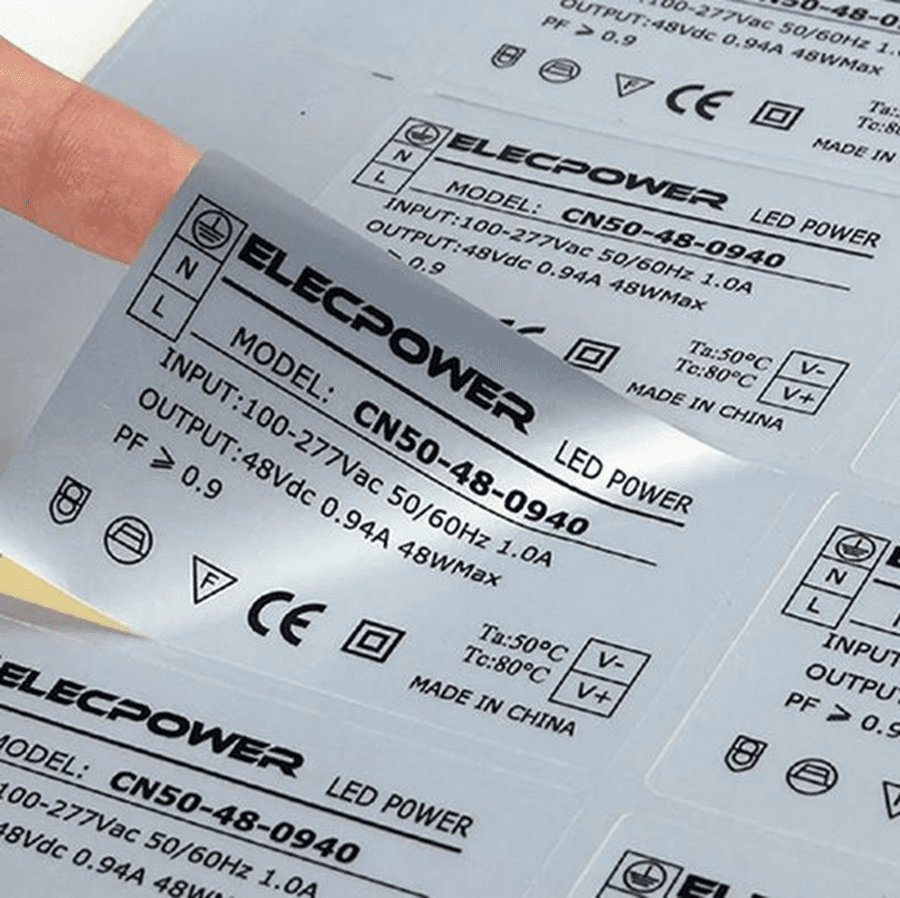 Label chất liệu xi bạc