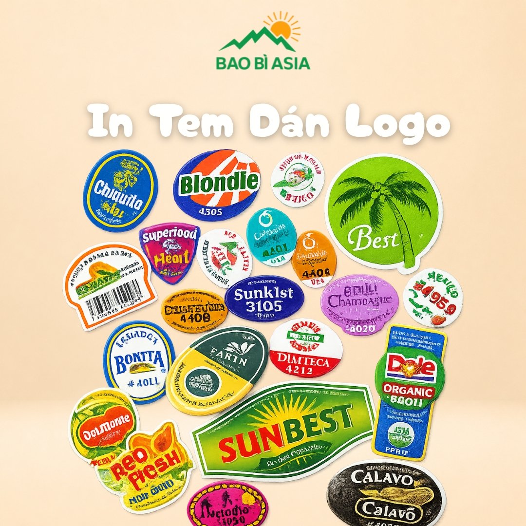 In tem dán logo