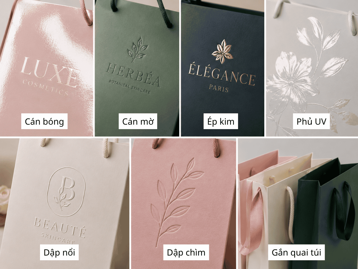 Gia công túi giấy