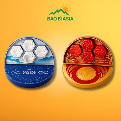 HBTT40 Hộp bánh trung thu Tinh Tú Giao Hòa 5 bánh