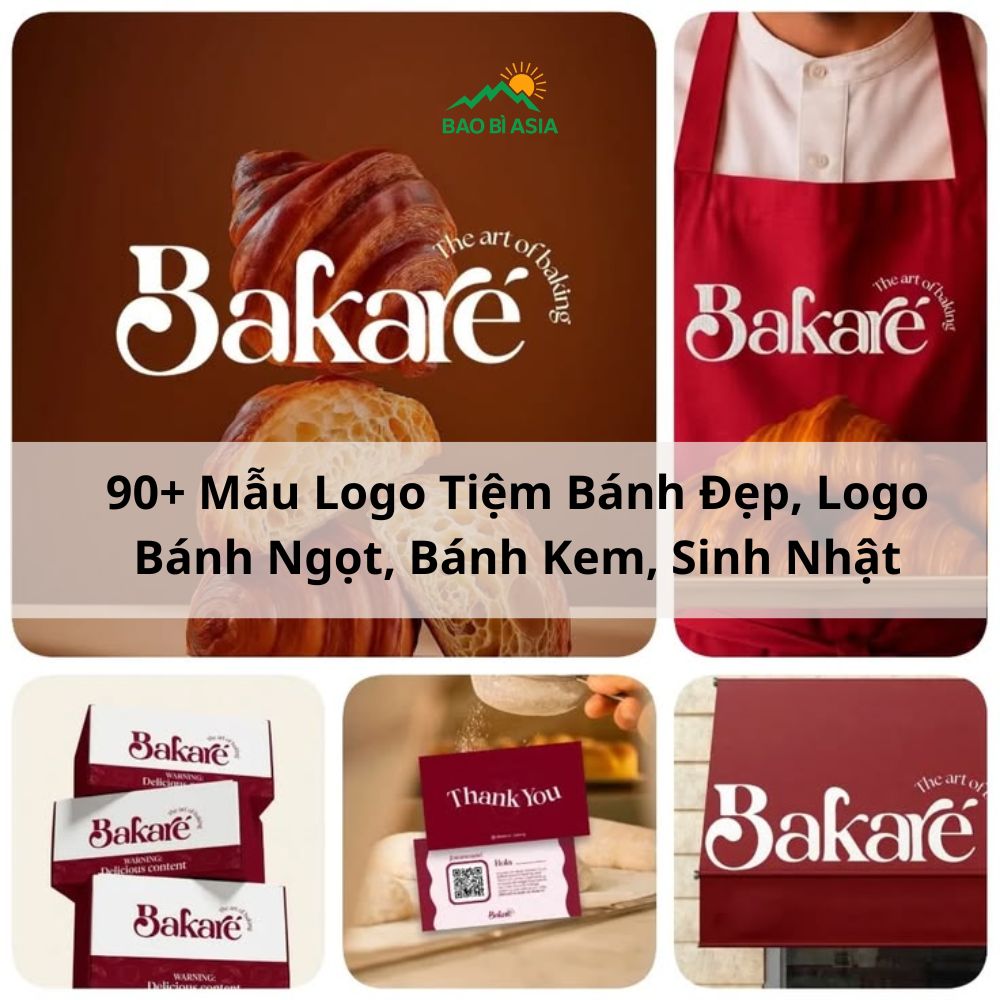 90+ Mẫu Logo Tiệm Bánh Đẹp, Logo Bánh Ngọt, Bánh Kem, Sinh Nhật