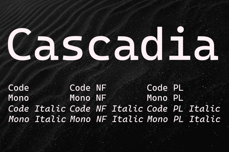 Cascadia Mono