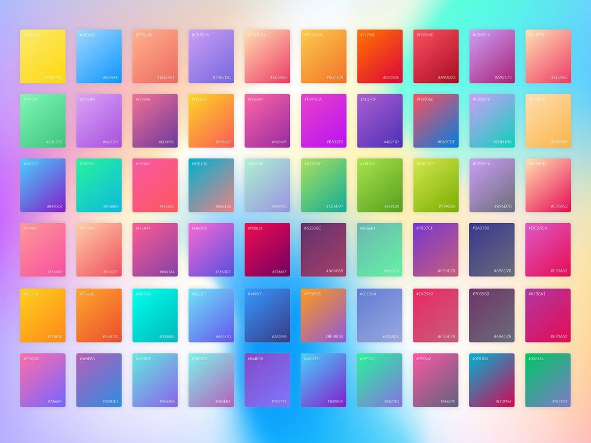 Cách phối màu Gradient đẹp