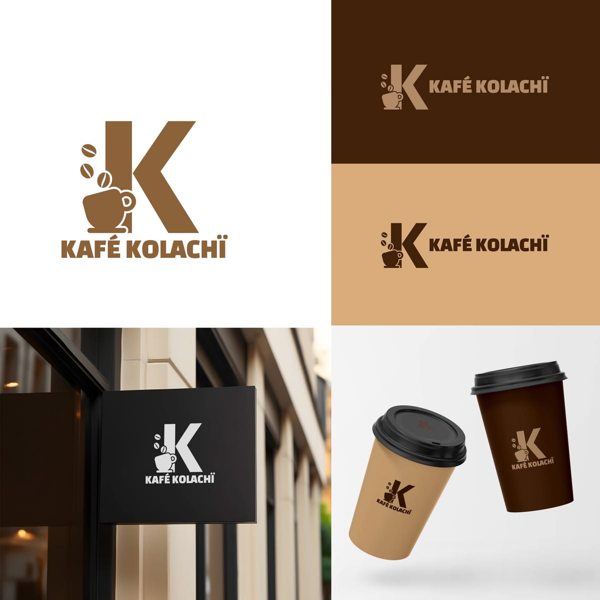 Logo chuỗi cửa hàng cà phê