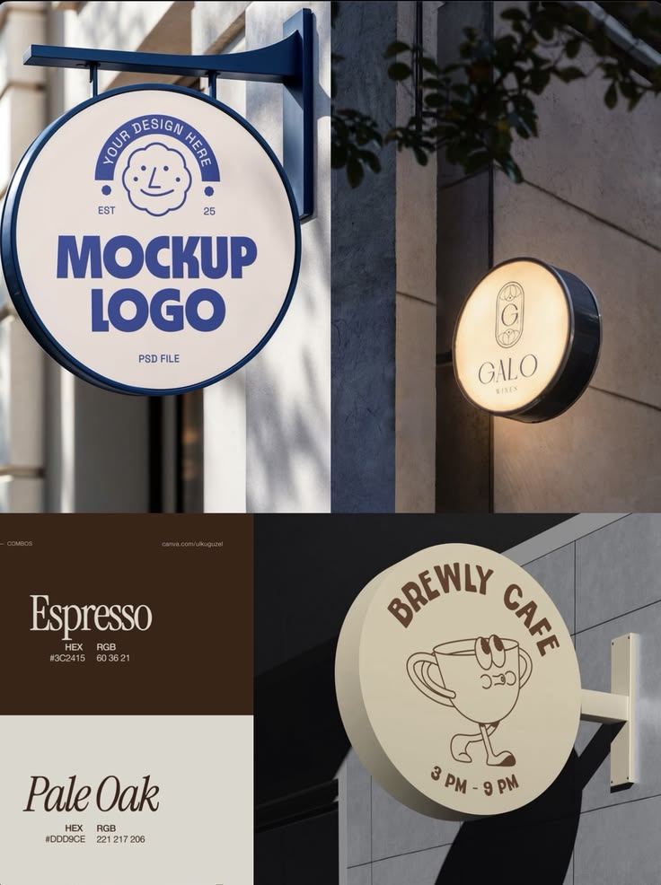 Logo các quán hiện đại