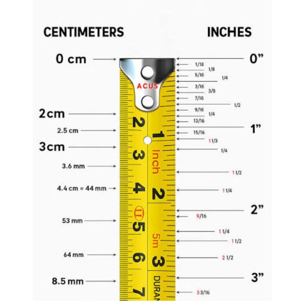 Những lưu ý khi quy đổi inch sang cm
