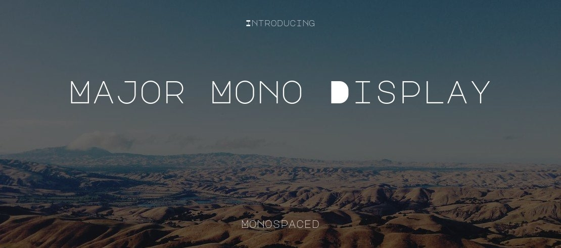 Major Mono Display