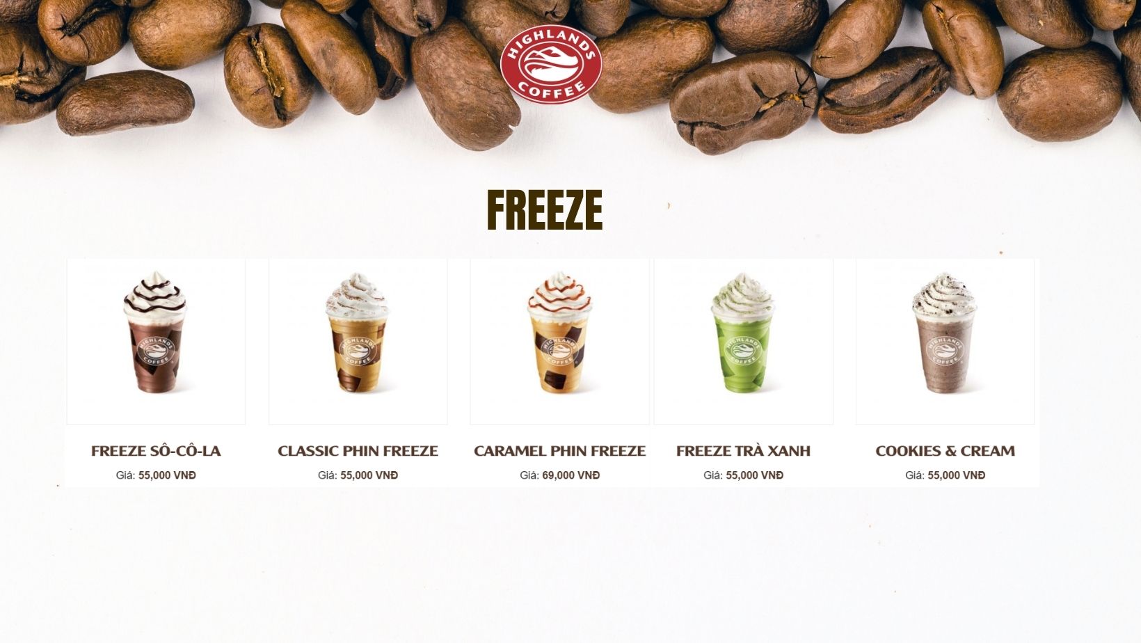 Menu Freeze