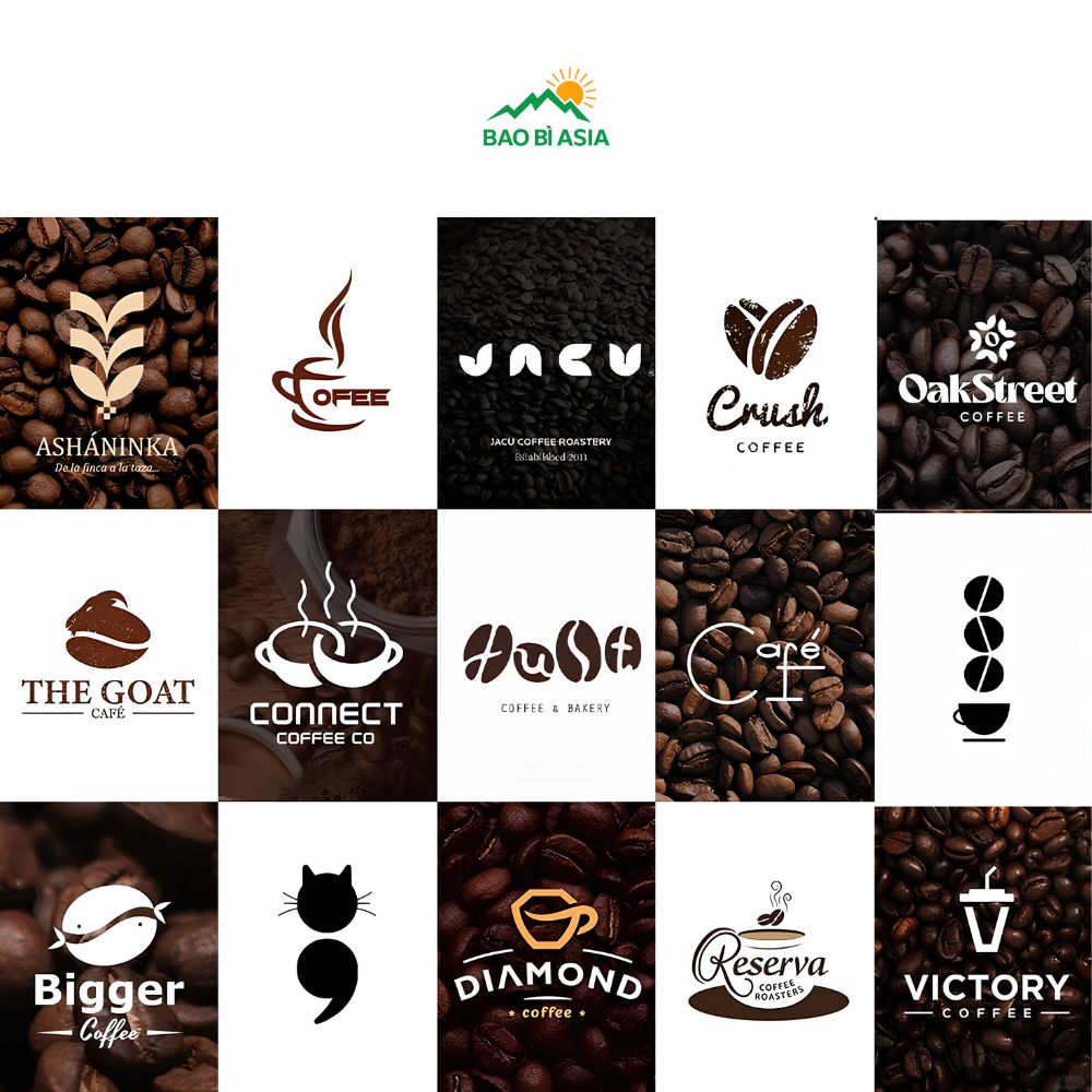 Những biểu tượng thường xuất hiện trong logo cà phê