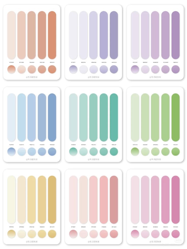 Phối màu pastel đơn sắc