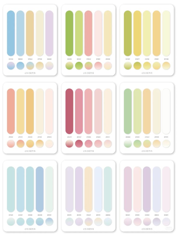 Phối nhiều màu pastel