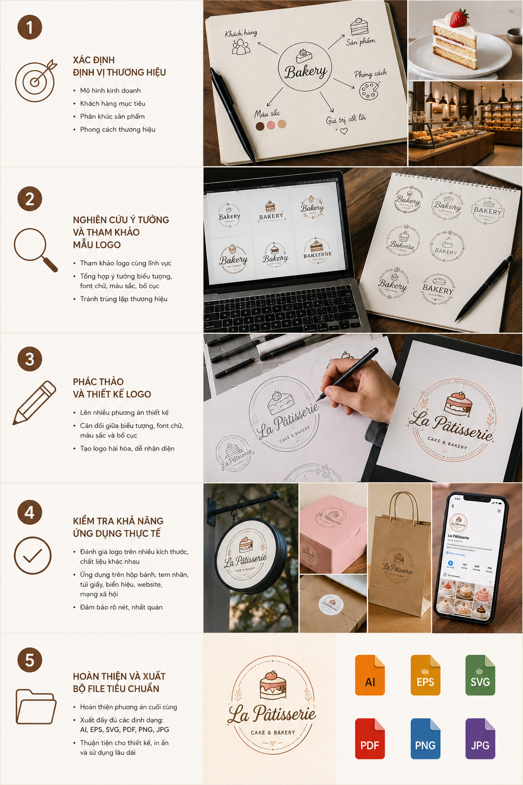 5 bước thiết kế logo tiệm bánh chuyên nghiệp