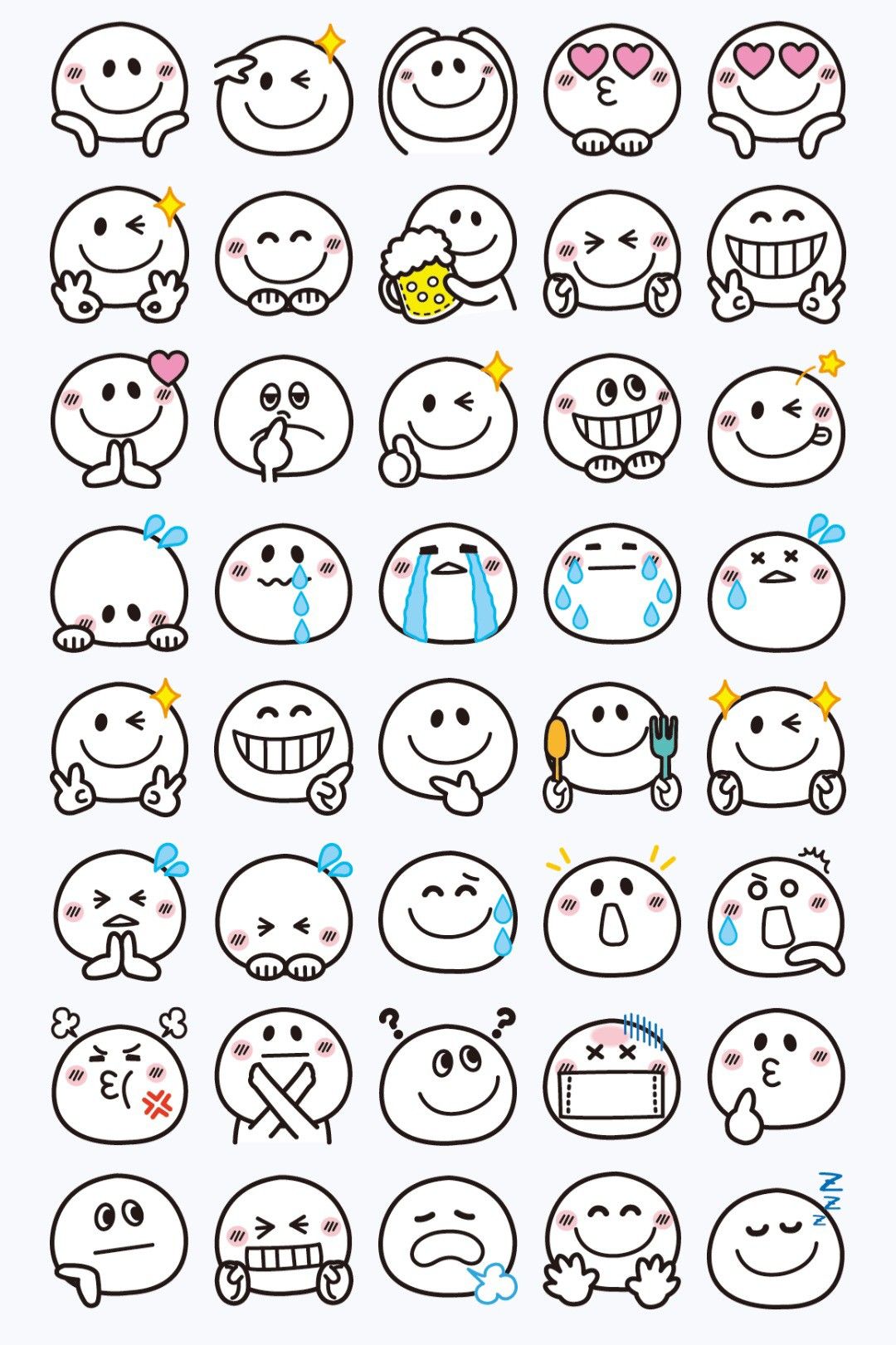 Sticker chibi cảm xúc 2