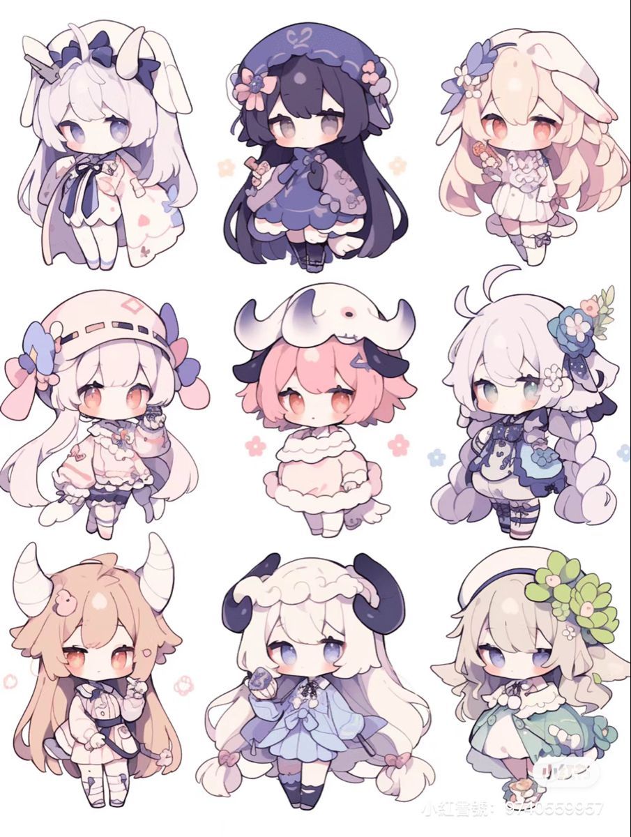 Sticker chibi anime 1
