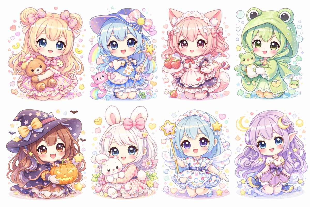 Sticker chibi anime 4